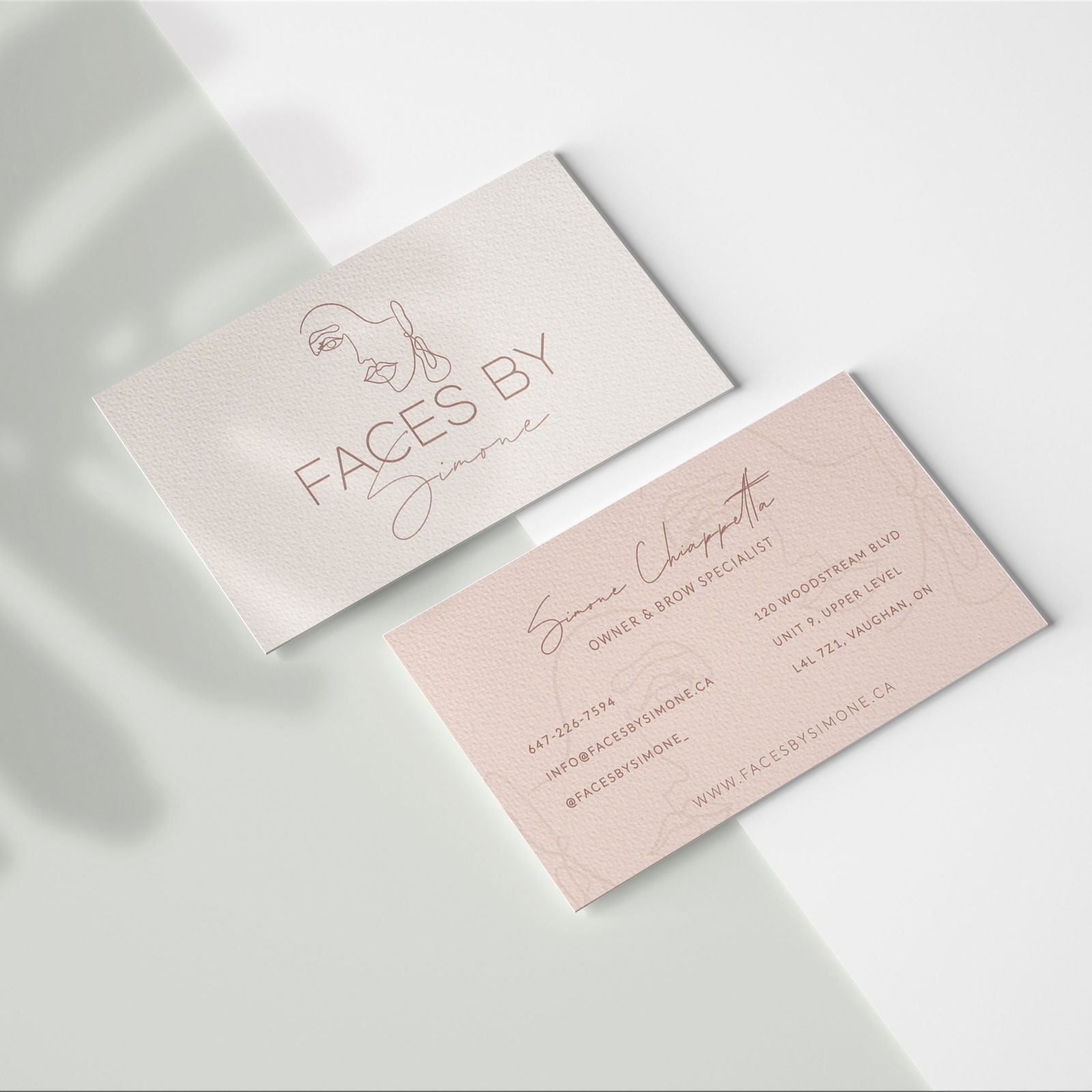 Faces By Simone Business Card