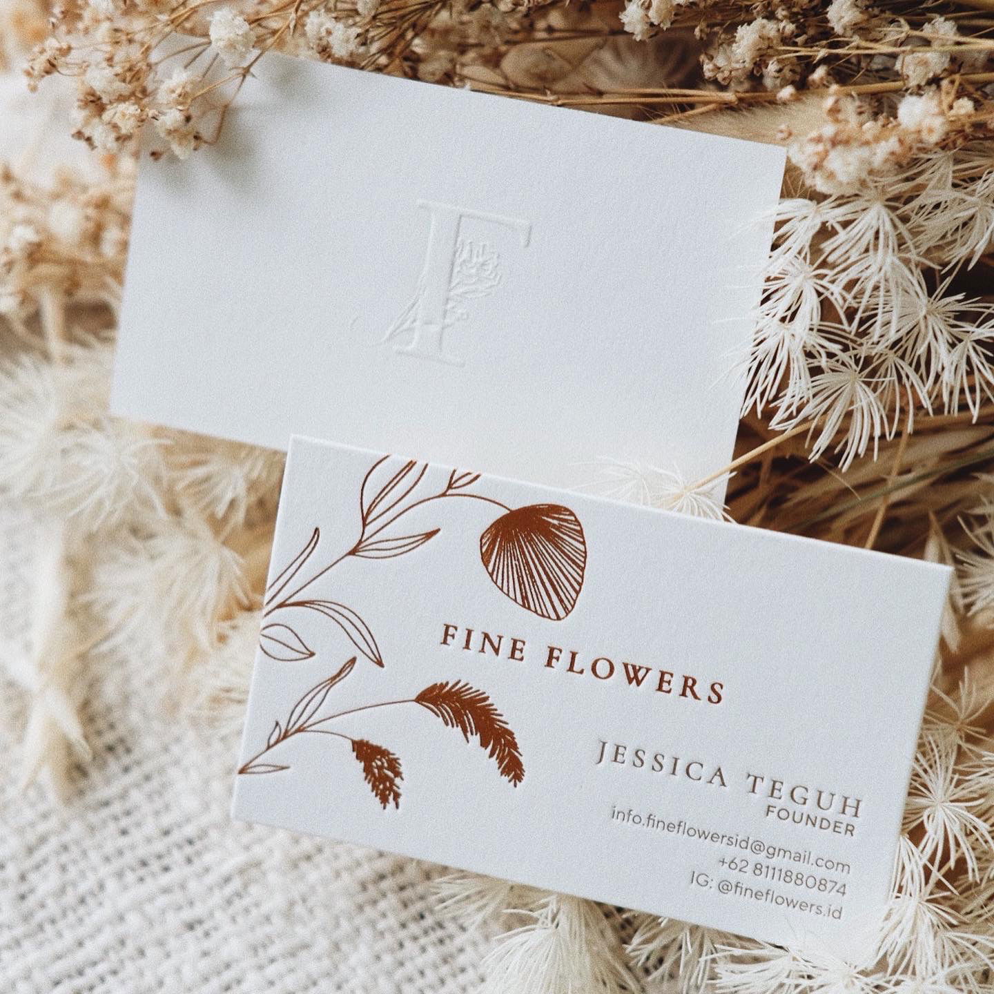 Fine Flowers Business Card
