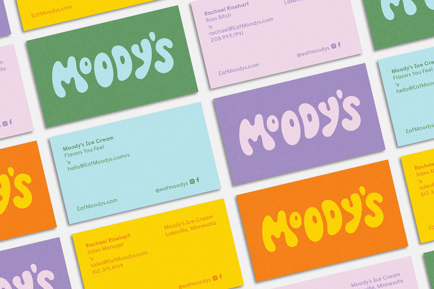 Moody’s Ice Cream Business Card