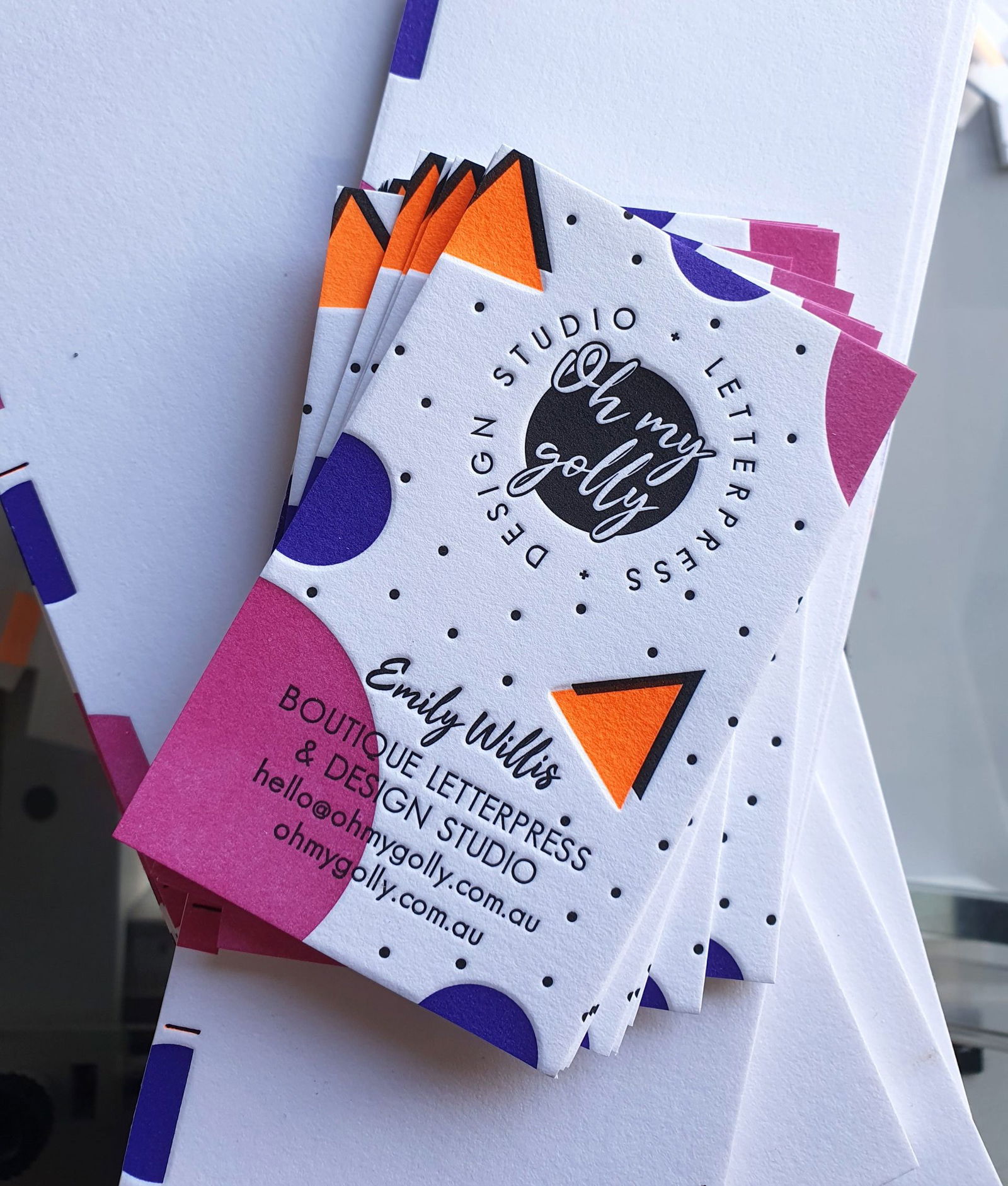 Oh My Golly Business Card