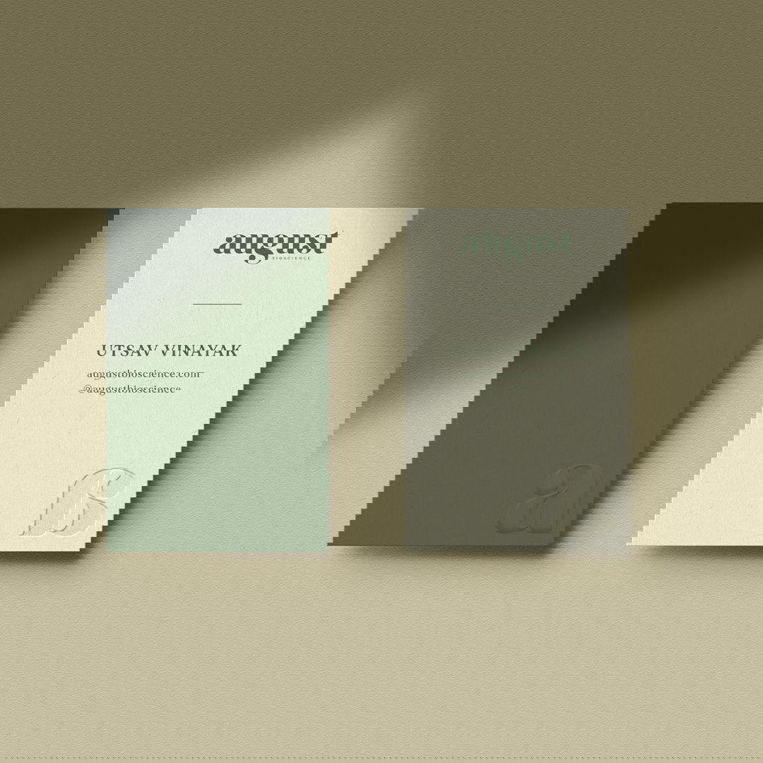 August Bioscience Business Card